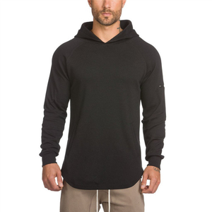 High <b>Tech</b> Quality New Design Men's Pullover Slim Fit Sweatshirt Raglan Sleeve Pocket Hoodies - Product Image 4