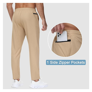Anti Wrinkle Workout Gym Training <b>Joggers</b> <b>Men's</b> Sweatpants with Pockets, Anti-wrinkle, <b>Man</b> Trouser, Plain Dyed Trouser - Product Image 2