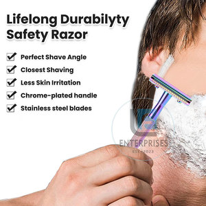 Venta Directa de Fábrica, Maquinillas de Afeitar de Acero Inoxidable de Alta Calidad, Reutilizables, Duraderas, Accesorios de Afeitado, Nuevo Diseño - Product Image 6