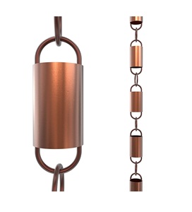Cadena de cobre hecha a mano para decoración de jardín, cadena de lluvia colgante con diseño personalizado, de alta calidad, hecha a mano - Product Image 1