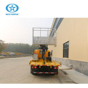 시노트럭 호워 신형 디젤 고소작업대 견인식 버킷 리프트 체리피커 19m 리프트 붐리프트 고소작업 플랫폼 GK20 - Product Image 5