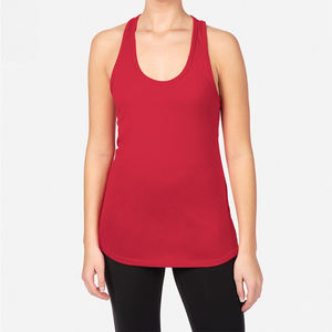 Séchage rapide Fitness entraînement débardeur 100% coton respirant sans manches chemise de gymnastique femmes lâche sport Yoga Singlet - Product Image 1