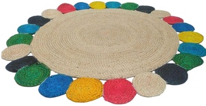 TIA tapis antidérapant personnalisé doux soyeux lisse tapis synthétique moderne étoile de mer points tufté chambre Shaggy ombrage adulte - Product Image 5