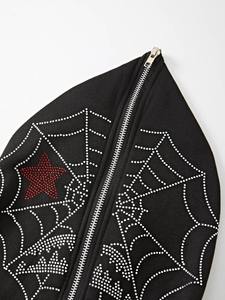 Sweats à capuche imprimés bouffants personnalisés avec fermeture éclair complète Impression 3D surdimensionnée pour hommes Respirant 100% coton Sweats à capuche et sweat-shirts pour hommes - Product Image 5