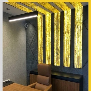 Hojas de chapa de pizarra de piedra de mármol de chapa de bloque de decoración del hogar Interior Flexible Natural translúcido para decoración del hogar - Product Image 2