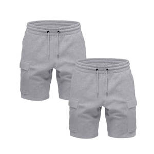 Short en coton respirant de haute qualité pour hommes, sport d'été personnalisé, course à pied avec motif respirant, grande taille, confortable - Product Image 1