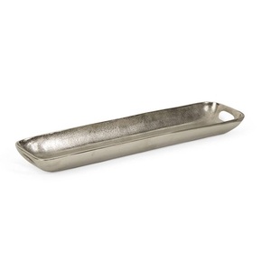 ถาดเสิร์ฟโลหะถาดเสิร์ฟโลหะแนวคลาสสิกงานแฮนด์เมด - Product Image 2