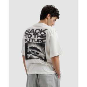 เสื้อยืด Back to the Future ผ้าฝ้าย 100% สำหรับผู้ชาย น้ำหนัก 180 กรัม ผ้าเจอร์ซีย์ พิมพ์ลายสกรีน เสื้อยืดแฟชั่นทรงเข้ารูป - Product Image 1