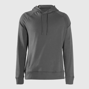 เสื้อมีฮู้ดสำหรับยิมของผู้ชายเสื้อสเวตเชิ้ตออกกำลังกายผ้าฝ้าย100% แบบกำหนดเองพร้อมโลโก้นูนสีขาว - Product Image 3