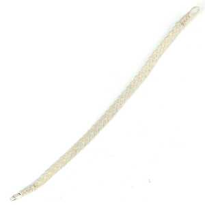 999 Sterling <b>Silver</b> Kazaz Braided <b>Bracelet</b> with Pearl Beaded Cuff Tennis <b>Bangles</b> for Gift - Product Image 4