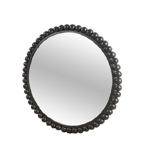 Miroir décoratif moderne de luxe en forme de soleil fait à la main, cadre en métal design, laiton, verre, bois, dernier art mural - Product Image 6