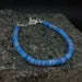 Tanzanite Opal Beaded <b>Bracelet</b> Bohemia Trendy Brass <b>Bangles</b> 4-5mm Ball-shaped Rhodium Plated with Number Gift for Her - Product Image 3