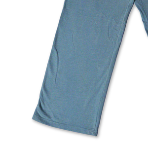 Pantalon décontracté en toile lavée respirant pour femme, 100 % coton, 260 GSM, taille mi-haute élastique, devant plat, idéal pour l'hiver - Product Image 2