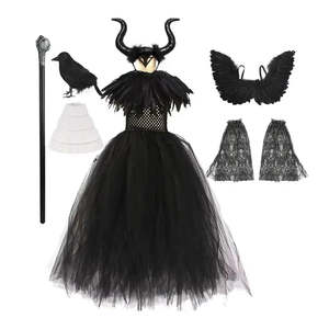 Disfraz de Lujo de Malfique para Niñas, Vestido Sexy con Personaje de Televisión para Halloween y Navidad - Product Image 1