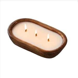 Mini tazón de masa para decoración o exhibición adecuado para pan de frutas decoración de granja tazón de madera - Product Image 4