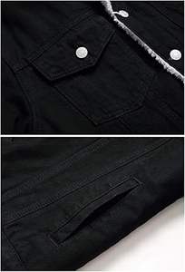 FIILIMER Men's Fleece Lined Jean <b>Jacket</b> Winter Sherpa Windbreaker Cotton <b>Denim</b> Trucker <b>Jacket</b> - Product Image 5