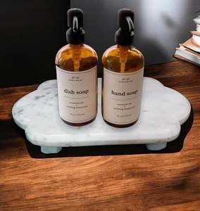 Plateau en marbre en stock du fabricant, vente en gros, design moderne, plateau multifonctionnel pour barbecue ou fête, plateau ménager - Product Image 1