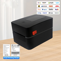 Ventes directes Impression à grande vitesse Imprimante d'étiquettes d'expédition thermique de bureau sans encre de 4 pouces Machine d'étiquetage d'autocollants Imprimante de bordereau d'expédition