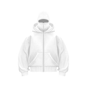 High Quality Men's <b>Zip</b>-<b>Up</b> <b>Hoodie</b> with Double Hood Custom Cotton Polyester <b>hoodie</b> for men - Product Image 3