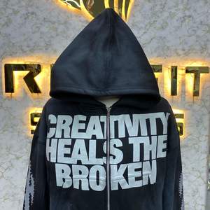 Produits à prix attractifs, qualité supérieure, 100% coton, hiver, meilleur design artisanal personnalisé, créez votre propre style, impression numérique, fermeture éclair unisexe - Product Image 3