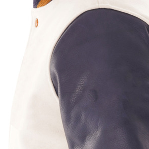 Wholesale Custom Men's Varsity Jackets Polyester Breathable Blank Plain Embroidery <b>Kids</b> Leather Sleeve Varsity Jacket for man - Product Image 5