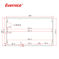 Boîtier en aluminium anodisé pour usinage CNC Boîtiers d'instruments électroniques Boîte de jonction Boîtier PCB