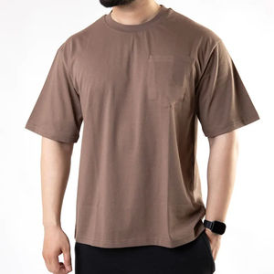 Camisetas Oversize de Algodón 100% al por Mayor 2026, Camisetas Pesadas de 250 Gramos para Hombre, Camisetas Vintage Personalizadas Lisas para Hombre - Product Image 2