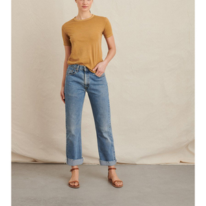 T-shirts en coton de haute qualité pour femmes, vêtements décontractés avec logos personnalisés, t-shirt à manches courtes, vente en gros - Product Image 4