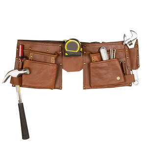 Cinturón de herramientas de cuero de vaca resistente de alta calidad, venta al por mayor, fábrica paquistaní hecha con personalización OEM ODM para almacenamiento de herramientas - Product Image 5