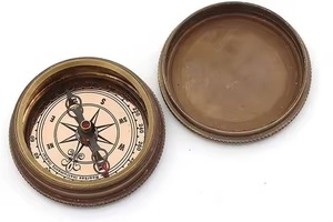 Antique Brass <b>Engraved</b> Nautical Chain <b>Compass</b> Nautical Marine Antique Brass - Product Image 5