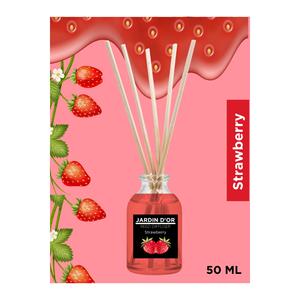 Set di fragranze per camera con 4 bastoncini-pacchetto vantaggioso (pesca-fragola-lilla-giardino fiorito) diffusore di canne