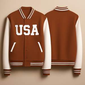 Chaqueta Bomber Varsity Personalizada Estilo 2025 para Hombre, Chaqueta Cortavientos de Béisbol con Bordado Personalizado de Nombre y Número - Product Image 2