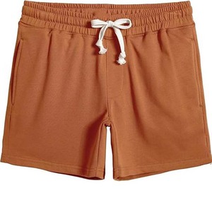 Short en coton uni à logo personnalisé pour hommes Short en molleton à taille élastique à séchage rapide avec poches du fabricant - Product Image 1