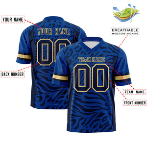 Maillot de football américain 100 % polyester pour sports de plein air, personnalisable, pour équipes, OEM, grandes tailles, antibactérien, séchage rapide, vente en gros - Product Image 4