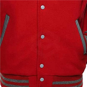 Best Quality Men's Letterman <b>Jackets</b> with Stand Collar Online Sale of Premium <b>Leather</b> Sleeves for Adults - Product Image 6