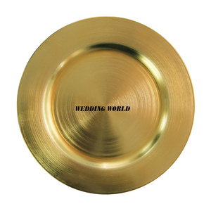 Metal Round Charger <b>Plate</b> Creative Design Handmade Under <b>Plate</b> Classic Stylish Fancy new Metal Charger <b>Plate</b> - Product Image 6