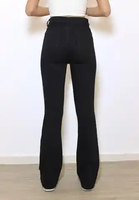 Jean en denim délavé bleu clair taille basse coupe skinny pour femme, 100 % coton écologique, asymétrique, uni, décontracté, été – Meilleure vente