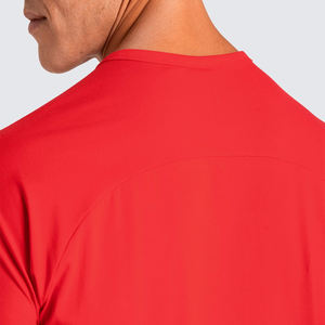 T-shirts surdimensionnés en coton pour hommes, coupe ample, tissu tricoté lourd, logo 3D personnalisé pour motif de sonnerie d'impression bouffante, vente en gros - Product Image 2