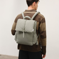 Mochila Acolchada Ligera, Ecológica, de Diseño Personalizado de Fábrica, Resistente al Agua, de Nailon Ligero, Cómoda y Elegante