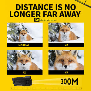 FNIRSI NVS-20 4K dispositif de Vision nocturne monoculaire infrarouge 6x Zoom numérique télescope de chasse en plein air jour nuit utilisation pleine nuit 300m - Product Image 3