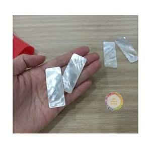 Incrustation de nacre nacre polie vadrouille blanche nacre polie incrustation de coquillage décoration pour bijoux - Product Image 6