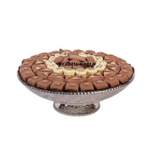 Bol à chocolat en acier inoxydable Forme ronde de table Designer Sweet Bowl Nouvelle arrivée Fancy Metal Chocolate Bowl - Product Image 4