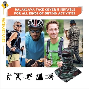 Máscara de pasamontañas para exteriores de poliéster Diseño ligero y cómodo para Uso General Envío rápido Senderismo Ciclismo y viajes - Product Image 4