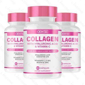 แคปซูลคอลลาเจนขั้นสูงพร้อมยาไฮยาลูโรนิคแอซิดวิตามินซีปรับผิวขาวโลโก้ได้ตามต้องการ - Product Image 3