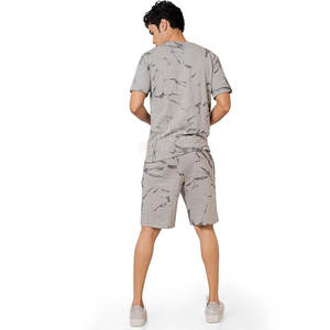 Dernier modèle quantité minimale de commande bas Ensemble short 2 pièces pour hommes Ensemble short de haute qualité en coton respirant pour hommes Fabriqué au Pakistan - Product Image 2