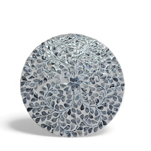 Taburetes de Nácar Hechos a Mano de Lujo, Muebles con Incrustaciones de Concha para Decoración Moderna del Hogar - Product Image 2