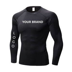High quality Custom Logo Rash Guard Fully Sublimation Compression Shirt Long Fitness Sportswear <b>Swim</b> Shirts <b>for</b> OEM - Product Image 1