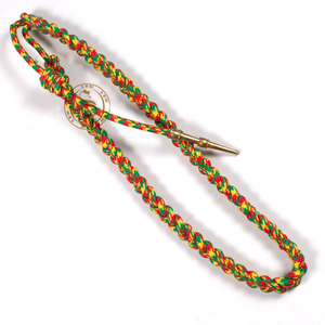 Ceremonial Aiguillette White Silky with Gold Tags for Sale | Wholesale Aiguillette in Custom Color for Ceremonial Uniforms - Product Image 3