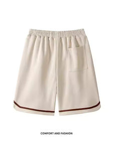 กางเกงขาสั้นออกกำลังกายของผู้ชายสำหรับฤดูร้อน2025ชุดเล่นกีฬาผ้าฝ้ายน้ำหนักเบาระบายอากาศได้ดีชุดแนวสตรีทพร้อมกางเกงซับเหงื่อ - Product Image 2