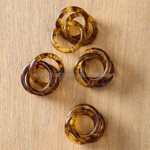 Porte-serviettes de table en résine écologique multicolores au design classique et attrayant pour les mariages, les fêtes, les restaurants, les hôtels et la maison - Product Image 6
